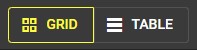 Grid and table layout button with grid option selected